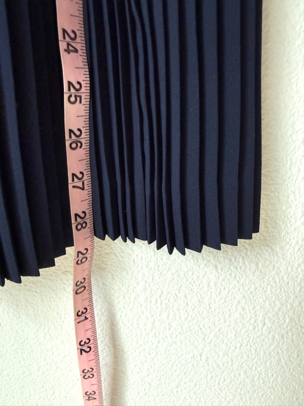 J. Crew Navy Pleated Midi Skirt - Picture 7 of 7